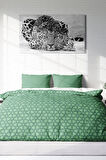 Nevresim Takımı %100 Doğal Pamuk Çift Kişilik 3d Digital Green Pattern