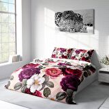Monohome Flower Dream Çiçekli Pamuk Saten Çift Kişilik Nevresim Takımı