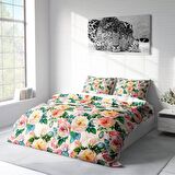 Monohome Flower Spring Çiçekli Pamuk Saten Çift Kişilik Nevresim Takımı