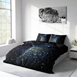 Monohome Star Moon 3D Temalı Pamuk Saten Çift Kişilik Nevresim Takımı