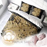 Monohome Bitcoin-1 3D Temalı Pamuk Saten Çift Kişilik Nevresim Takımı