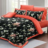 Monohome Black Somon 3D Temalı Pamuk Saten Çift Kişilik Nevresim Takımı