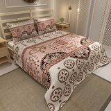 MonoHome Pike Takımı Jakar Dokuma Pamuklu 3D Dijital Baskı Ethnic Motif