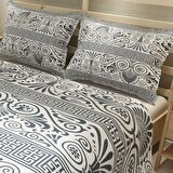 MonoHome Pike Takımı Jakar Dokuma Pamuklu 3D Dijital Baskı Ethnic Design