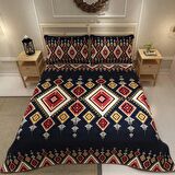 MonoHome Pike Takımı Jakar Dokuma Pamuklu 3D Dijital Baskı Ethnic Geometric