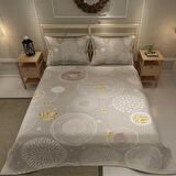 MonoHome Pike Takımı Jakar Dokuma Pamuklu 3D Dijital Baskı Soft Circles