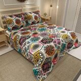 MonoHome Pike Takımı Jakar Dokuma Pamuklu 3D Dijital Baskı Patchwork Tiles