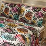MonoHome Pike Takımı Jakar Dokuma Pamuklu 3D Dijital Baskı Patchwork Tiles