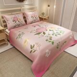 MonoHome Pike Takımı Jakar Dokuma Pamuklu 3D Dijital Baskı Pink Rose