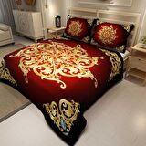 MonoHome Pike Takımı Jakar Dokuma Pamuklu 3D Dijital Baskı Baroque Design