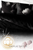 Lastikli Çarşaflı %100 Pamuk Saten Çift Kişilik Nevresim Takımı Night City