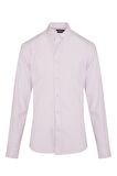 Pembe Slim Fit %100 Pamuk Gömlek | L