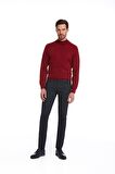 Lacivert Slim Fit Desenli Spor Pantolon | 38