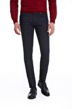 Lacivert Slim Fit Desenli Spor Pantolon | 38
