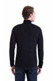 Lacivert KT TR2111 Fitilli Tam Balikci Yaka Triko 50P50A-2/30 (S-XXL)