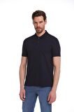 Lacivert Regular Fit %100 Pamuk Polo Yaka Tişört | XXL
