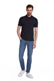 Lacivert Regular Fit %100 Pamuk Polo Yaka Tişört | XXL