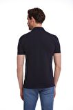 Lacivert Regular Fit %100 Pamuk Polo Yaka Tişört | XXL