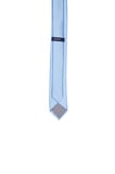 Mavi Basic Micro Saten İkili Kravat Mendil Set | STD