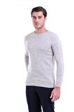 Bej Bisiklet Yaka Regular Fit Triko Kazak | M