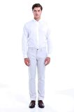 Taş Regular Fit Yüksek Bel Düz Paça Basic Kanvas Pantolon | 46