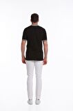 Siyah %100 Pamuk Regular Fit Polo Yaka Tişört | L
