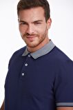 Lacivert %100 Pamuk Regular Fit Polo Yaka Tişört | S