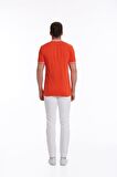 Nar Çiçeği %100 Pamuk Regular Fit Polo Yaka Tişört | S