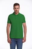 Yeşil Regular Fit %100 Pamuk Polo Yaka Tişört | XXL