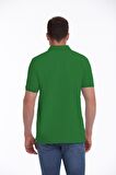Yeşil Regular Fit %100 Pamuk Polo Yaka Tişört | XXL