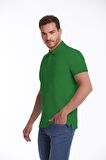 Yeşil Regular Fit %100 Pamuk Polo Yaka Tişört | XXL