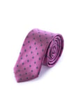 Pembe Desenli Klasik Micro Kravat | STD