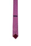 Pembe Desenli Klasik Micro Kravat | STD