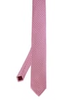 Pembe Desenli Klasik Micro Kravat | STD