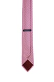 Pembe Desenli Klasik Micro Kravat | STD