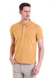 Hardal Düz comfort Fit 100% Pamuk Polo Yaka Tişört