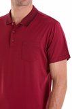 Bordo Regular Fit Düz 100% Pamuk Polo Yaka Tişört