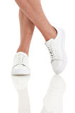 Beyaz Casual Bağcıklı Deri Sneakers | 42