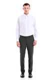 Mavi Slim Fit Baskılı Pamuklu Slim Yaka Uzun Kollu Klasik Gömlek | S