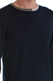 Lacivert Regular Fit Düz Bisiklet Yaka Yünlü Triko Kazak | XL