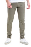 Haki Slim Fit Düz 5 Cep Pamuklu Kanvas Pantolon | 33
