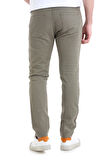 Haki Slim Fit Düz 5 Cep Pamuklu Kanvas Pantolon | 33