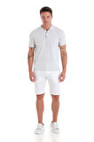 Gri Regular Fit Düz Polo Yaka Tişört | L