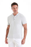 Gri Regular Fit Düz Polo Yaka Tişört | XL