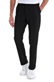 Siyah Dinamik Fit Düz Yandan Cepli Jogger Pantolon | 48