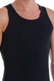 Lacivert Regular Fit Düz Pamuklu Örme Atlet | L