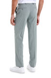 Yeşil Regular Fit Desenli Yandan Cepli Kumaş Pantolon | 46