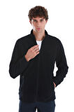 Lacivert Regular Fit Tam Fermuarlı Polar Sweatshirt | L