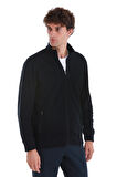 Lacivert Regular Fit Tam Fermuarlı Polar Sweatshirt | L