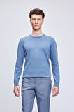 Mavi Regular Fit Bisiklet Yaka 100% Pamuklu Triko Kazak | M